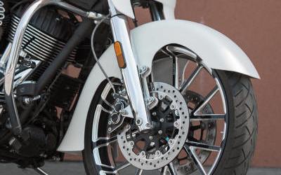 Arlen Ness 21" Composite Front Fender I-1150 on bike
